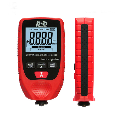 Yes GM998 Digital Car Paint Coating Thickness Gauge 0-1500um Fe And NFe Coating Thickness Meter