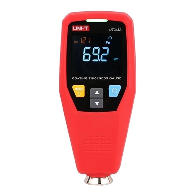 UNIT UT343A Rotary Screen 1750um 199 Groups Tester Car Display Data Storage EBTN Paint Digital UT343A Coating Thickness Gauge