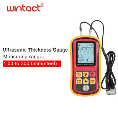 Measuring Range: 1.00 to 300.0mm GM130 Steel Wall Thickness (Steel) PVC Digital Meter Ultrasonic Gauge Tester Digital Testing Factory Price