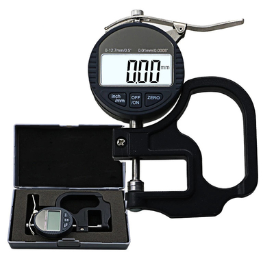 Shell+ABS 0.01mm Grade High Precision Digital Dial Thickness Gauge Aluminum Industrial Paper Thickness Gauge Meter Tester For Plastic Sheet